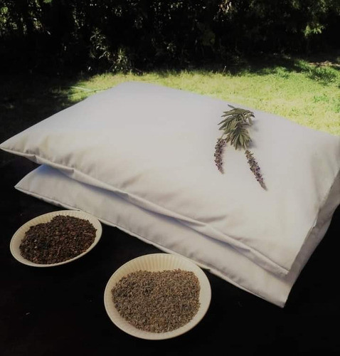 Almohada Rellena Con Cascara De Trigo Sarraceno Y Lavanda 0