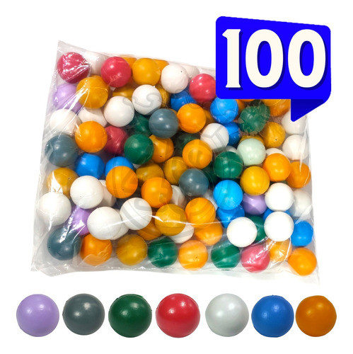 100 Bolas Bolinhas De Ping Pong Pacote Artesanato Básica Esp 1