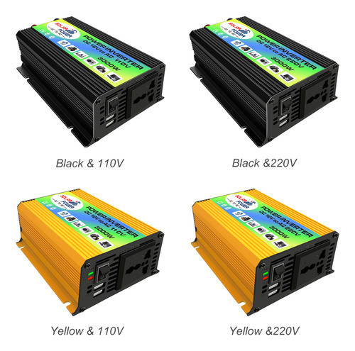 Inversor Modificado 12v 3000w Com Porta De Clipes De Carrega 1