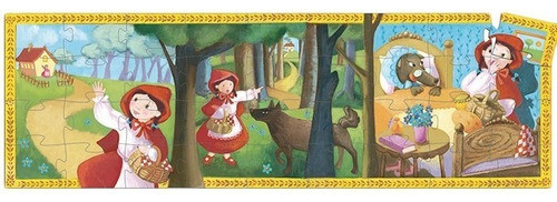 Puzzle Silueta Caperucita Roja - Niños 4 - Djeco - 1