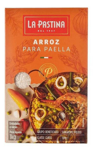 Arroz De Paella La Pastina 1kg + Tempero Paellero Carmencita 1