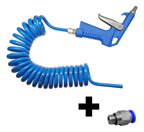 Bico De Limpeza Gatilho Mangueira Espiral Pu 3,5 M 1/4 Macho 0