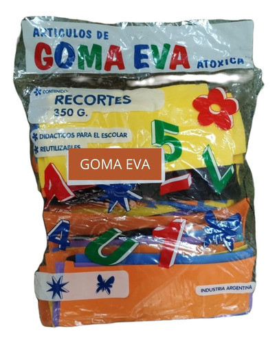 Recortes De Goma Eva Por 350gramos En Bolsa Escolar 0