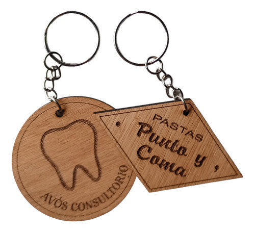 100 Llaveros Personalizados En Madera O Mdf. Grabado Láser. 0