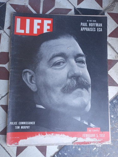 Life 5/2/1951  Police Commissioner Tom Murphy Vol 3 N.6 1