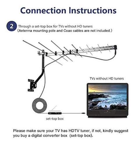 Cekay Outdoor Antenna Yagi Satellite Hd Antenna - Antena De 1