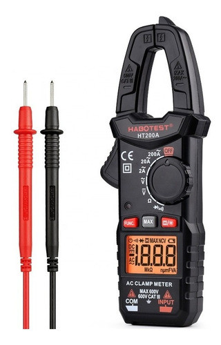 Pinza Amperometrica 200 Amp Ac Habotest Ht200a 0