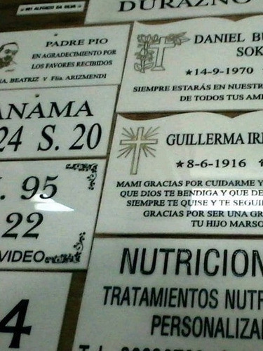 Placa Recordatoria, Homenaje, Calle  Acrílico,  Acero 0
