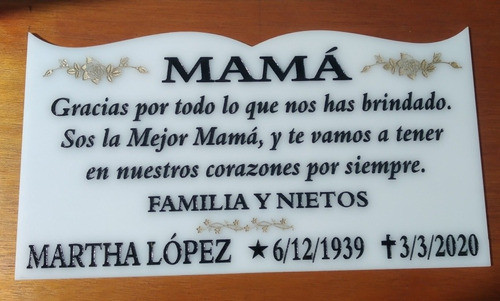 Placa Recordatoria, Homenaje, Calle  Acrílico,  Acero 1