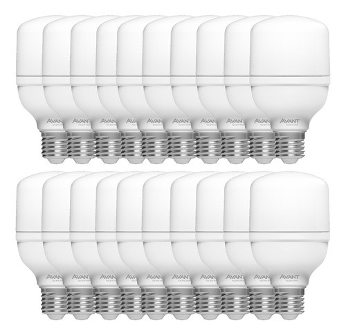 20 Lâmpadas Led Bulbo Hp 30w Luz Branca 6500k Bivolt Avant 0