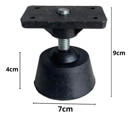 Pé Nivelador De Borracha Para Mesas De Sinuca / Totó /xadrez 1