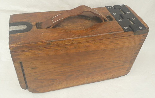 Caja Militar Madera Porta Municiones Ametralladora Colt 1917 0