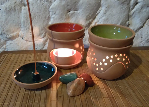 Horno De Ceramica Para Aromaterapia + 2 Aceites De Regalo 1