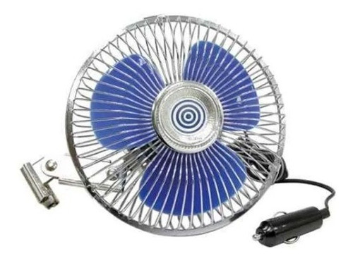 Ventilador Metálico 12v 8 Pulgadas Oscilante Auto + Parasol 1