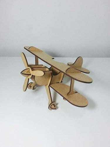Vetor, Avião Biplano, Cnc Laser 0