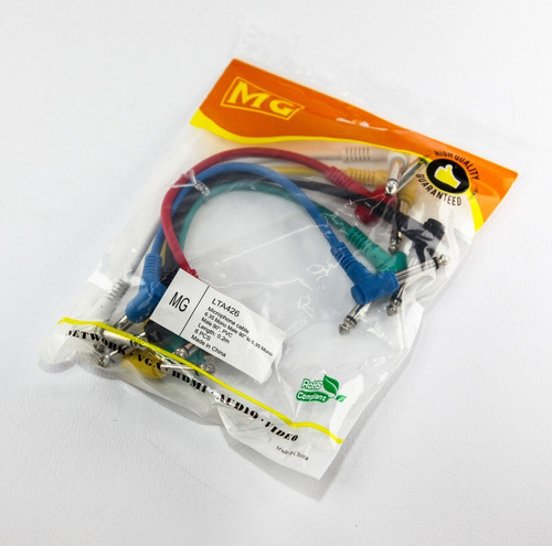 Kit X6u Cables Interpedal Plug 6.5mm 90° Consola Mixer Htec 1