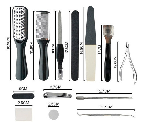 Set Podología 15 Piezas Callos Uñas Talón Pies Agrietados 1