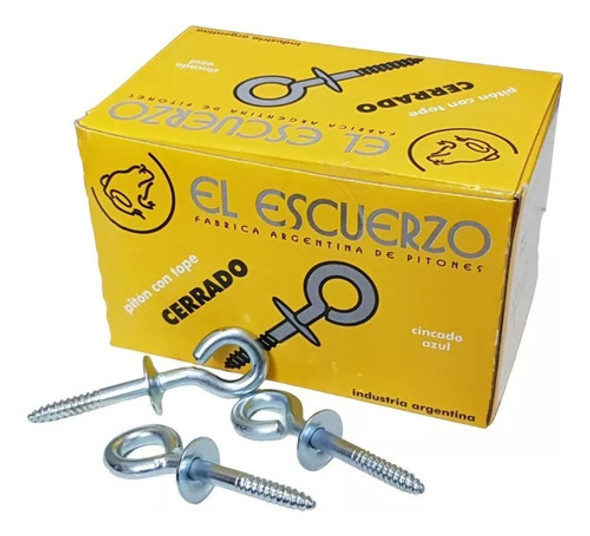25 Pitones Cerrado Con Tope Nº 10(para Taco Del 10) 0