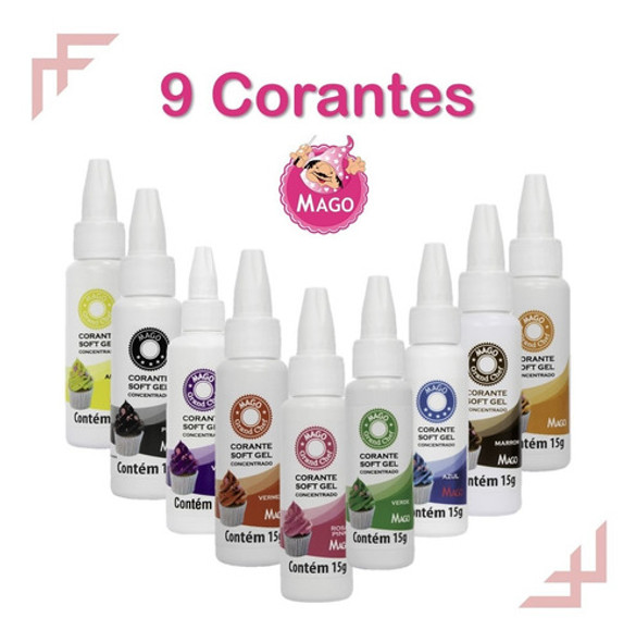 9 Corante Soft Gel Mago Na Promoção A Pronta Entrega 0