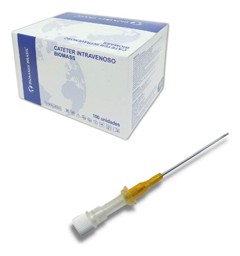 Cateter Intravenoso N:14g Laranja 100 Unidades 0