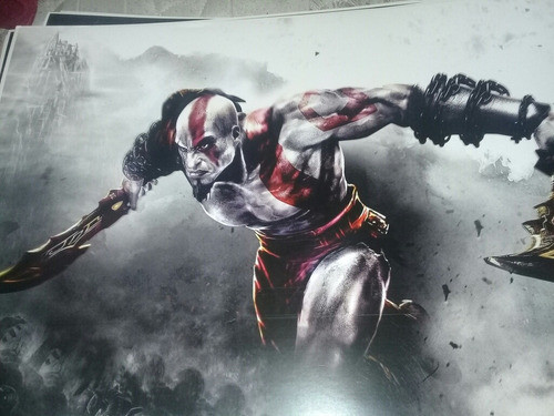 Poster De Kratos (god Of War) 47 X 33 Cm 0