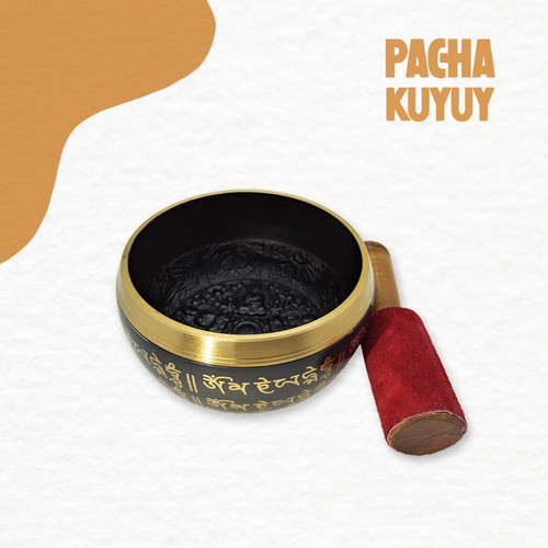Cuenco Tibetano Antique Black 5 Budas - Pacha Kuyuy 1
