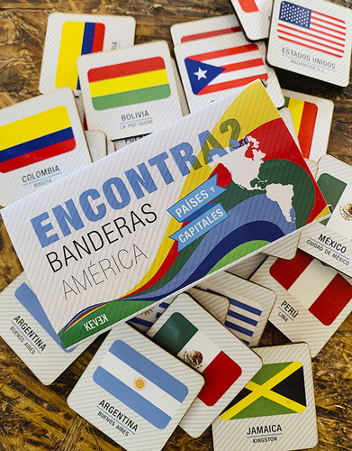 Juego De Memoria Encontra2 Banderas De America 1