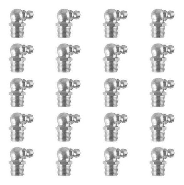 Kit Graxeiras 90 Graus Passo 1 Angulo 6mm + Reta Passo 1 6mm 1 Kit Graxeiras 90 Graus Passo 1 Angulo 6mm + Reta Passo 1 6mm 1