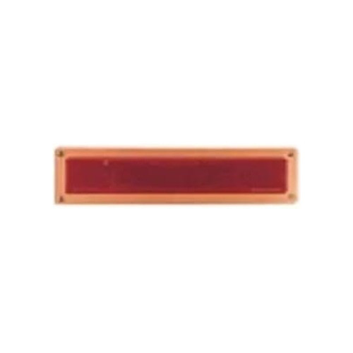 Reflector Rectangular Simple 350mm X 83mm Rojo 0