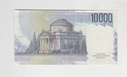Billete Italia 10.000 Liras Año 1984 Sin Circular 1