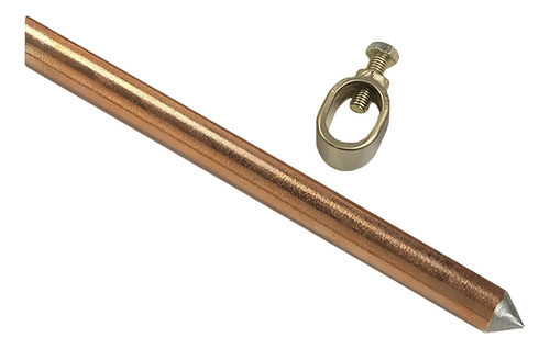 Kit Puesta A Tierra Jabalina 3/8 X 1,5m + Tomacable Genrod 0