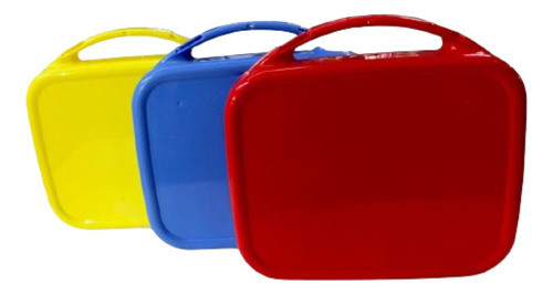 Lunchera Infantil Plastica Tipo Valija Excelente! X10 0