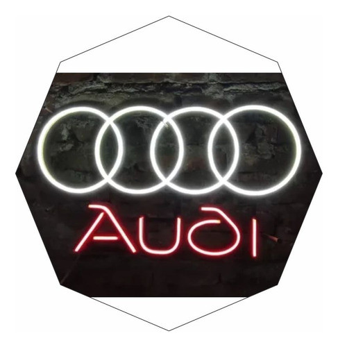 Cartel Neón Led Audi - Marcas - Logos - Deco - Figuras 0