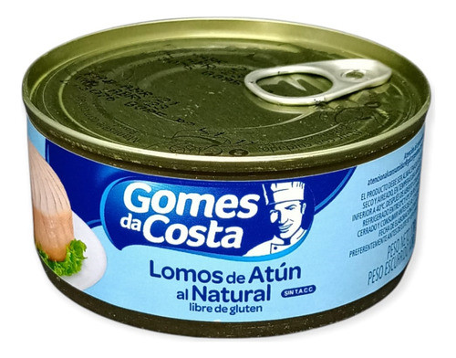 Atun Gomes Da Costa Al Natural Lomitos Lomo 170 Grs 0