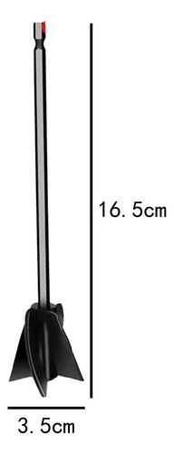 4 Peças De Pás De Mistura, Agitadores De Tinta, Preto 1