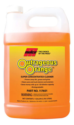 Apc Outrageuos Orange Concentrate 1gal Malco 0