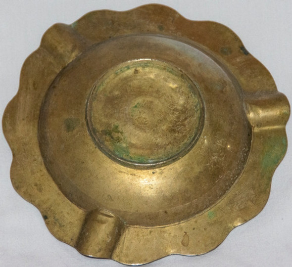 Antiguo Cenicero De Bronce 12cm Diámetro 1