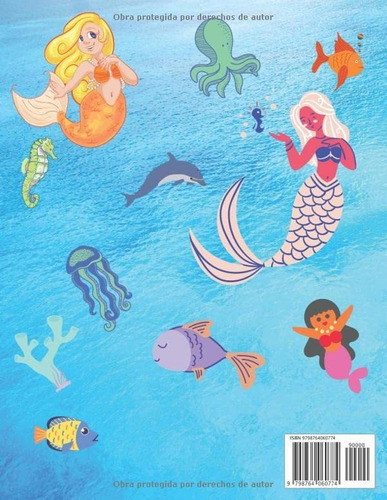 Libro : Mermaid Coloring Book For Kids Ages 4-8 Libro... 1
