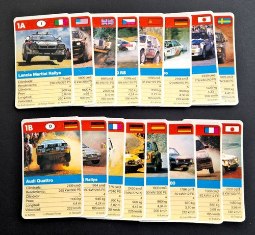 Cartas Rallye - Super Triunfo Fx Schmid - Los Germanes 1