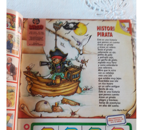 Revista Anteojito N° 1545 18/10/1994 Lamina Aves Americanas 1