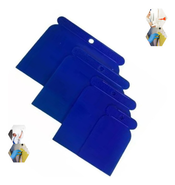 Espatulas Set Power Plastico Albañil 4 Unidades 5 8 10 12 0