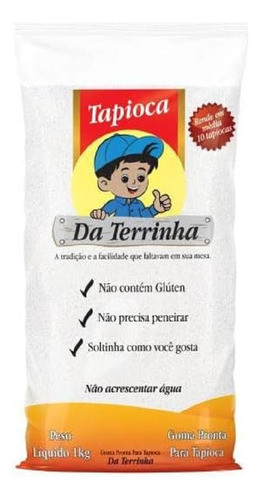 Kit 4 Uni. Tapioca De Goma Pronta Da Terrinha Pacote 1kg 1