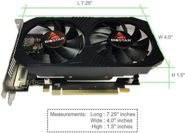 Tarjeta Video Biostar Radeon Rx 560 4gb Ddr5 Tranza 1