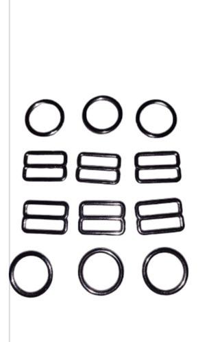 Argollas Y Reguladores De Lenceria De 10mm X 100 Unidades 0