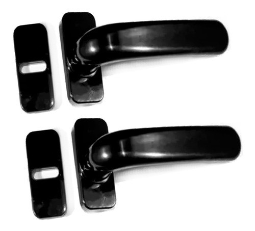 Manija Plástica Doble Balancín Istana Bco/negro Selffix 110 0