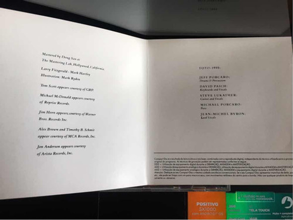 Cd - Toto Past To Present 1