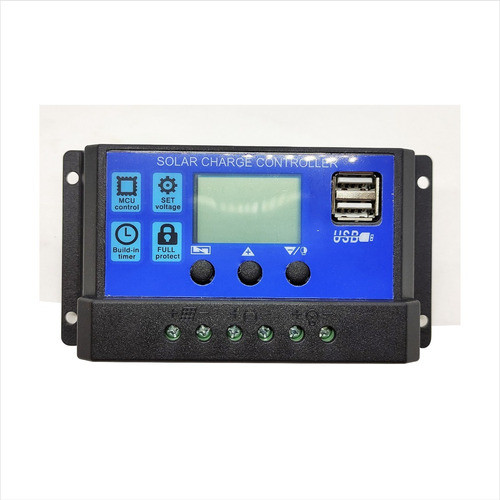 Regulador De Carga Panel Solar 20a Amp 12v 24v 0