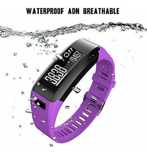 Malla Para Reloj Garmin Vivosmart Hr (violeta) Talle L 1
