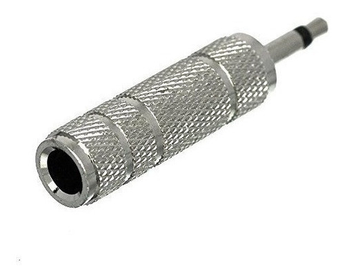 Adaptador Miniplug 3.5 Macho Mono/6.5 Hembra Mono Metal X3 1