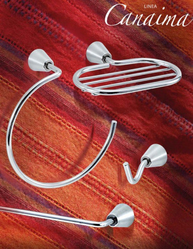 Kit Accesorios Para Baño Set 6 Piezas Metal Cromo 1